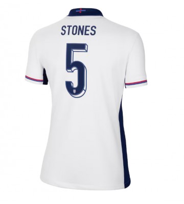 England John Stones #5 Hjemmebanetrøje Dame EM 2024 Kort ærmer